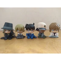 bandai japanese anime detectives conans mini 4cm anshitong hattori heiji gin haibara ai genuine figures model toy