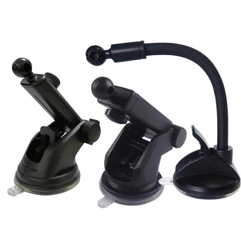 Plastic Car Telescopic Long Arm Bracket Ball Suction Cup Base Auto Mobile Phone Support