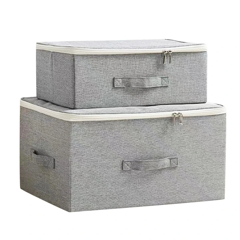 

Складной контейнер для хранения одежды, вместительные коробки для хранения, коробка для нижнего белья, носков с крышкой, одеял, Пыленепрони...