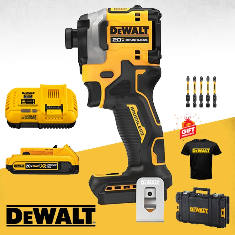 

DEWALT DCF850 беспроводная ударная отвертка 20 в литий-ионная 18 в с бесщеточным двигателем электрическая дрель отвертка 205 нм Dewalt электроинструмент