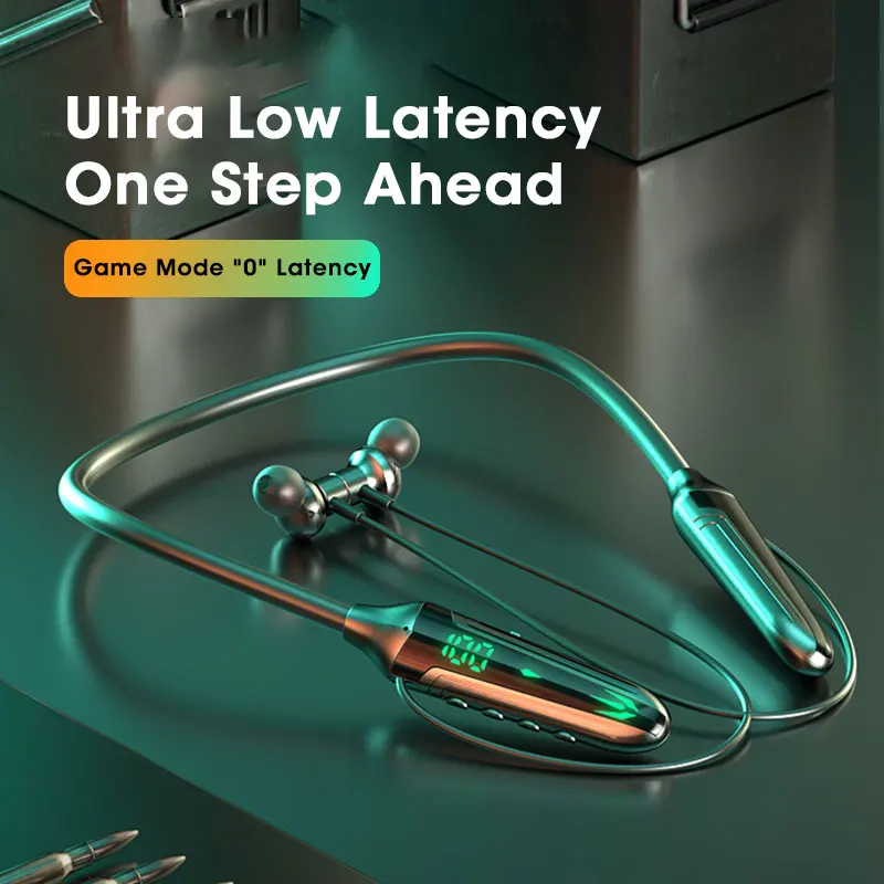 Bluetooth-наушники с шейным ободом магнитные микрофоном |