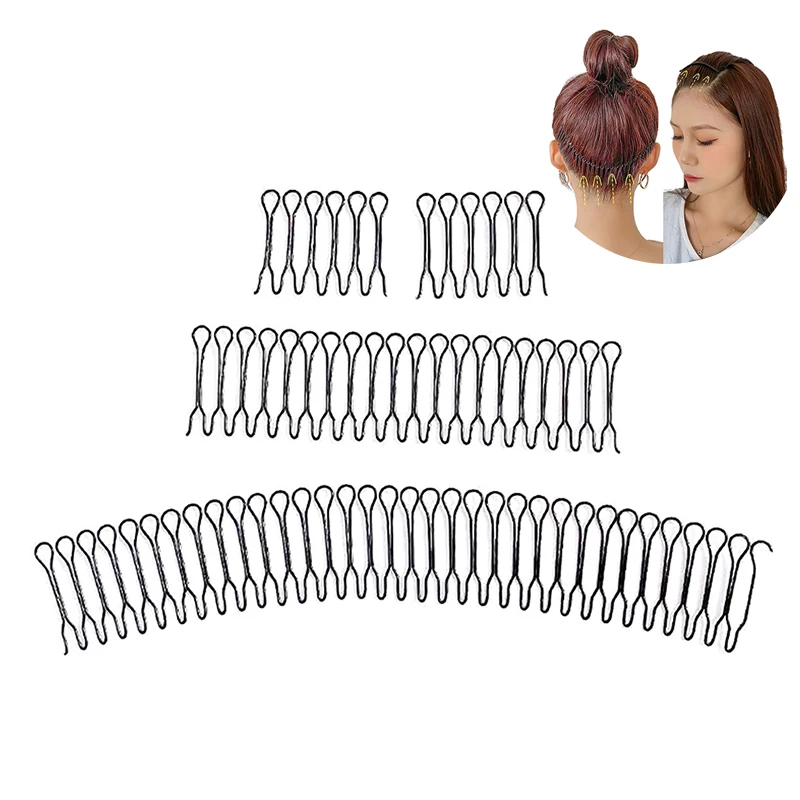 

Женский Невидимый зажим для волос, инструмент для волос для взрослых, изогнутая игольчатая челка, фиксированная вставка, гребень, Профессиональный стайлинг