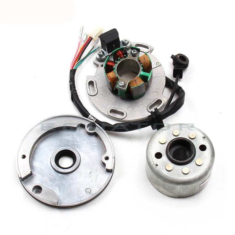 LF Lifan 150cc 8 coil Stator and Magneto Housing for Horizontal Motor Racing Stator Rotor for Dirt pit monkey Bike 140 150cc