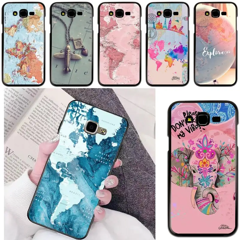 

World Map Phone Case For Samsung Galaxy S6 S7 Edge Plus S8 S9 S20Plus S20ULTRA S10lite 2020 S10 Case