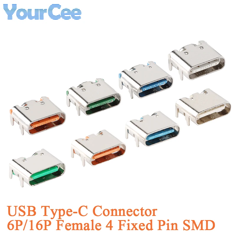 

USB Type-C разъемы-гнезда 6P/16P Your Cee