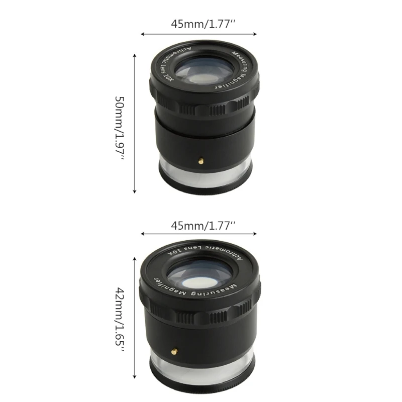 10-кратная лупа с 8-кратной светодиодной подставкой измерительная масштабная