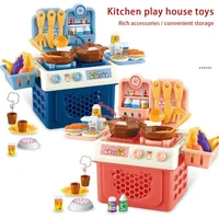 mini kitchen toys sets realistic children play house simulation cooking kitchenware toys gifts for boys girls