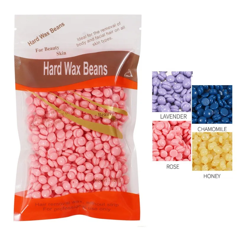 

400g Hard Wax Beans Solid Hair Remover No Strip Depilatory Hot Film Wax Bead Hair Removal Full Body Bikini Face Leg Waxing Cera