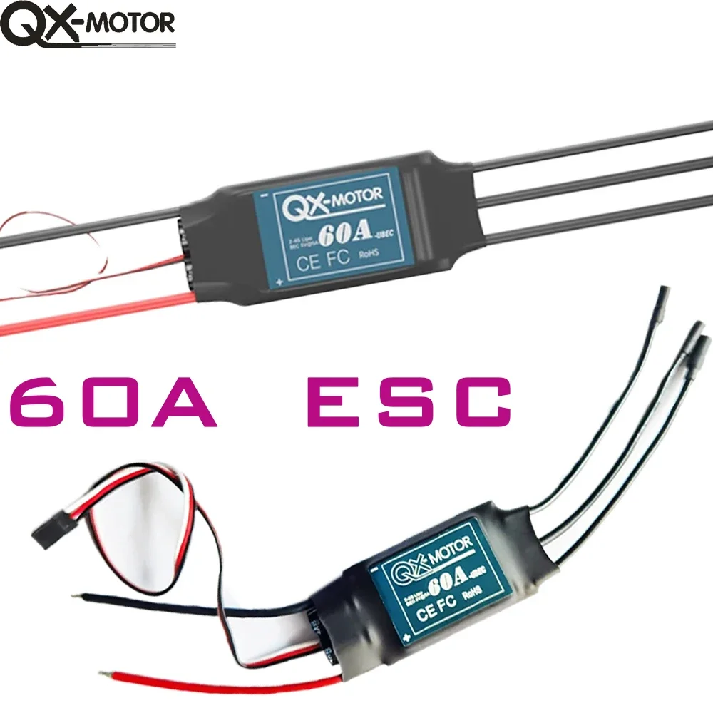 QX-MOROT QA2825 бесщеточный двигатель 700KV 800KV 850KV CW/CCW оснащенный 60A ESC подходит для