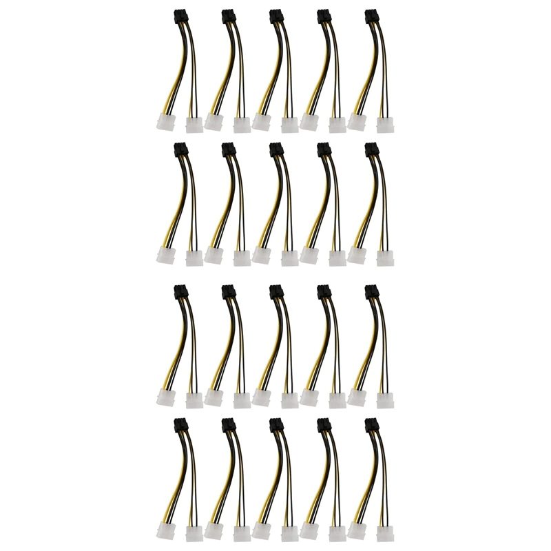 

Лучшие предложения 20 шт. 2 Molex 4-контактный на 8-контактный PCI Express Видеокарта Pci-E ATX PSU кабель преобразователя питания-Molex на Pcie 8-контактный адап...
