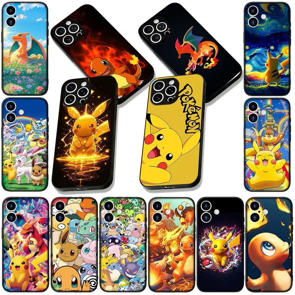 Фото Чехол для телефона Charmander P-Pokemons GO P-Pikachus для Samsung Galaxy S25 S24 S23 FE Plus Ultra S7 Edge A16 A15 A25 5G №2