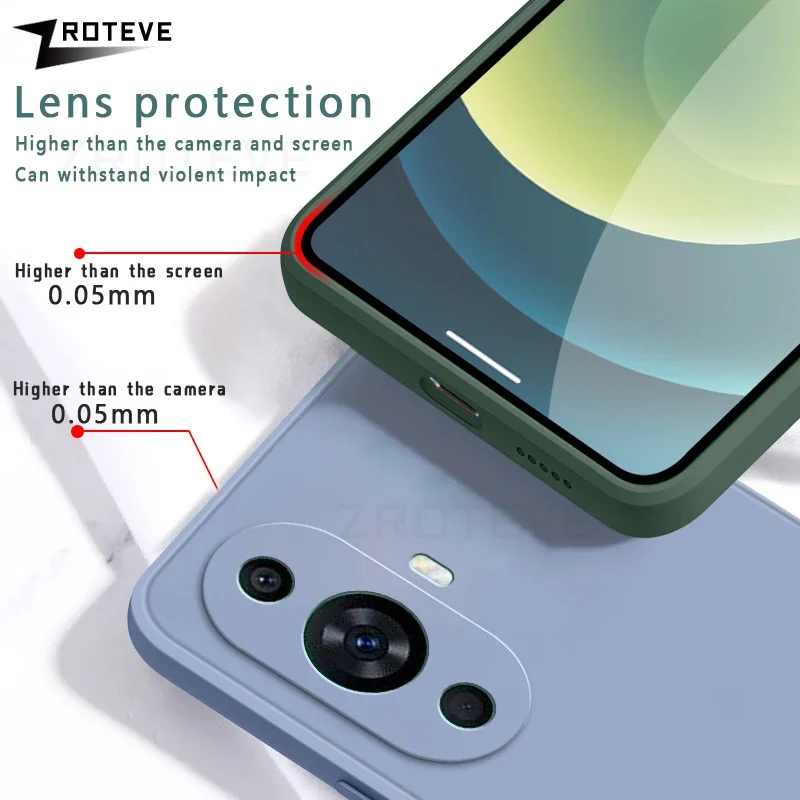 Чехол Nova12s ZROTEVE оригинальный жидкий силиконовый мягкий чехол для Huawei Nova 12s 12SE 12i 11