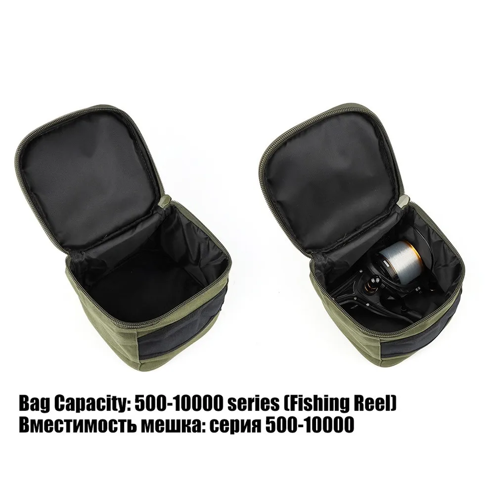 Oxford Cloth Fising Tackle Bag 1* 1PC 20*18*15cm Green Lure&Gear Reel Storage Case Tear-resistant Waterproof Hot