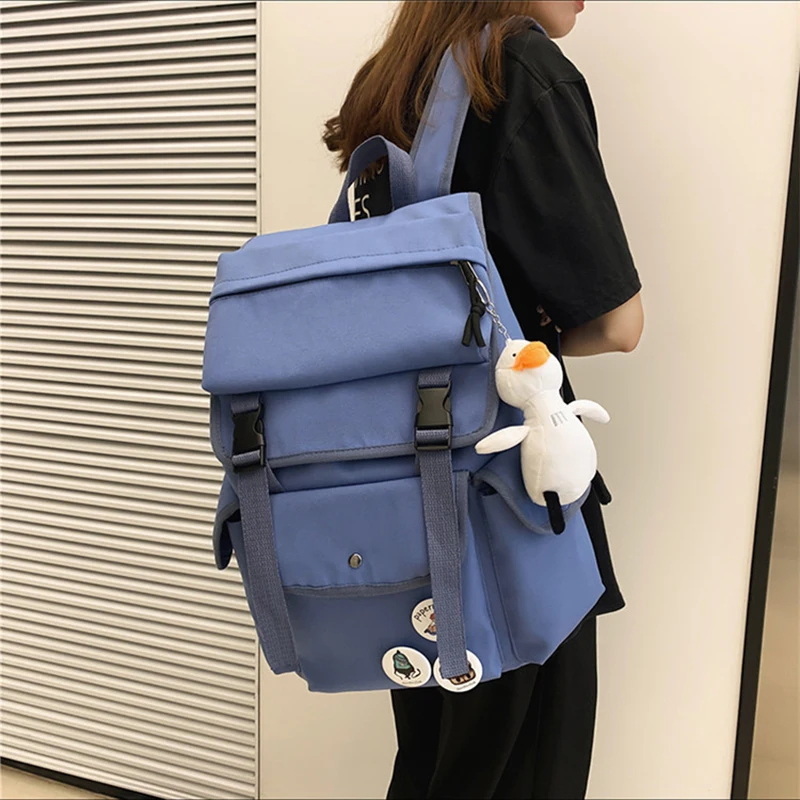 

Повседневные женские рюкзаки, большие вместительные японские школьные рюкзаки для девочек-подростков, школьные сумки для книг формата А4, 14...