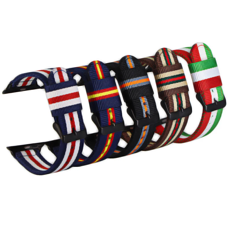 Ремешок для часов Apple Watch 38 мм 40 нейлоновый браслет iWatch 5 4 3 2 1 42 44