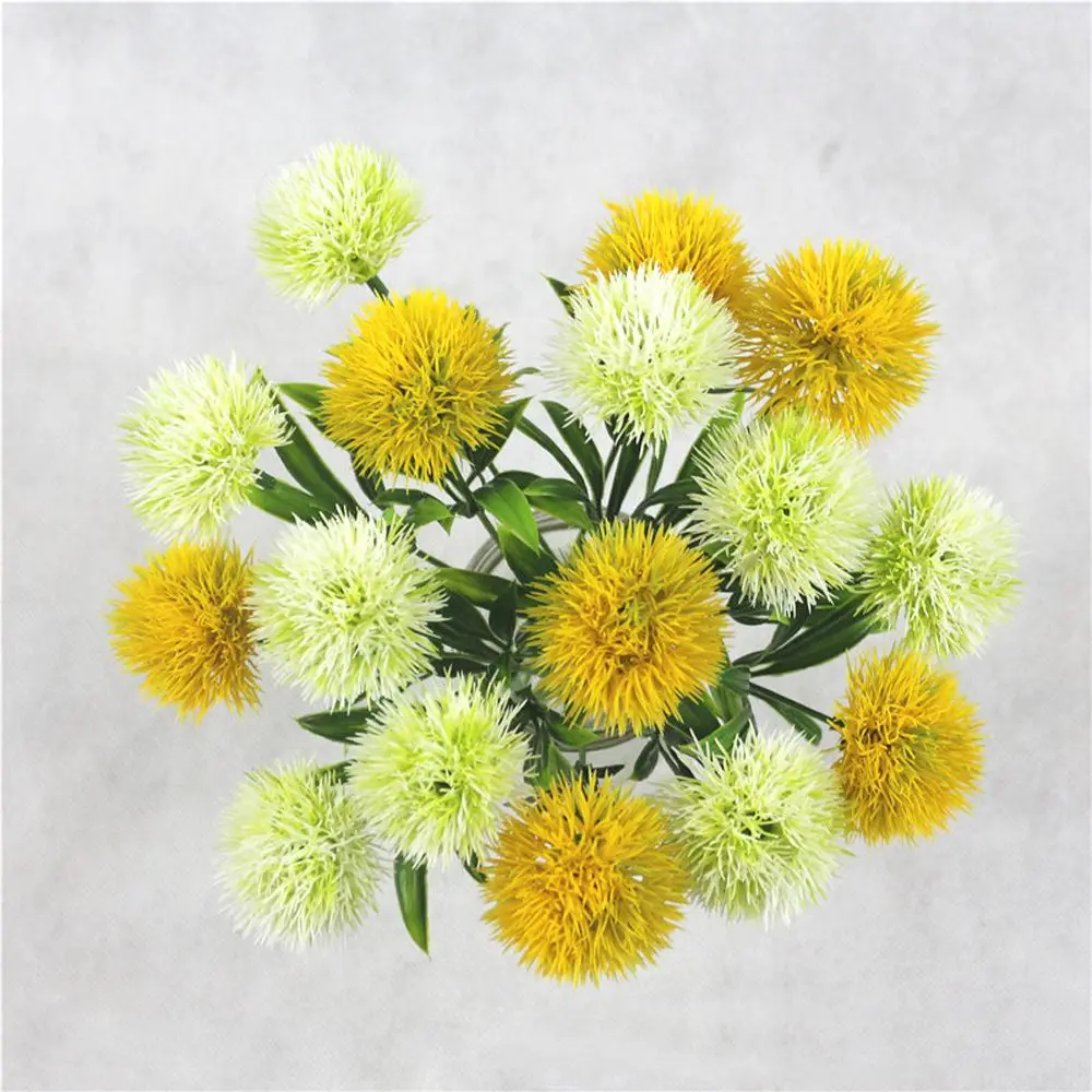 

3pcs Artificial Flowers Simulation Dandelion Fake Plants Plastic Flowers Wedding Birthday Party Supplies DIY Home Decoration