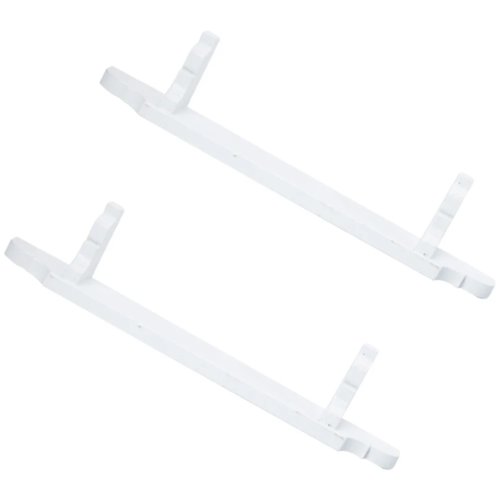 

2Pcs Mini House Storage Rack Models White Storage Racks Miniature Furniture