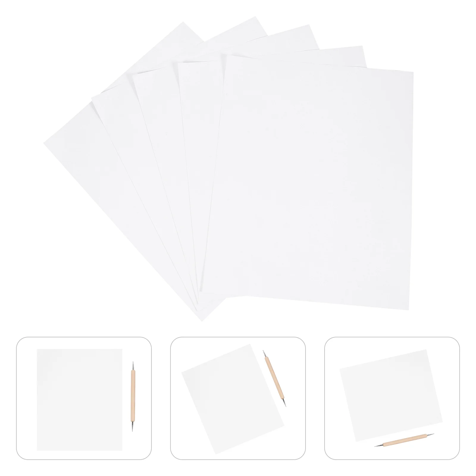 10Pcs Drawing Embroidery Paper Carbon Paper for Tracing Carbon Paper for Tracing On Wood Carbon Paper