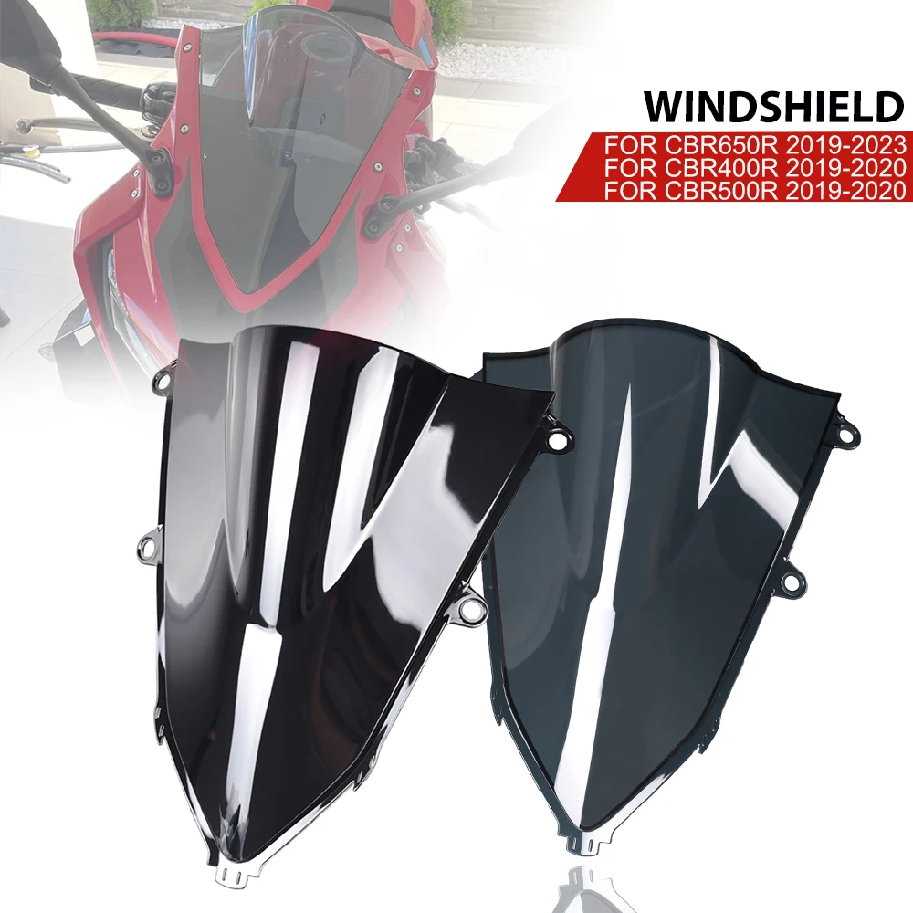 

Windshield For HONDA CBR400R CBR 400 R 2019 2020 CBR400 400R Motorcycle ABS Windscreen Spoiler Visor Deflector Wind Shield