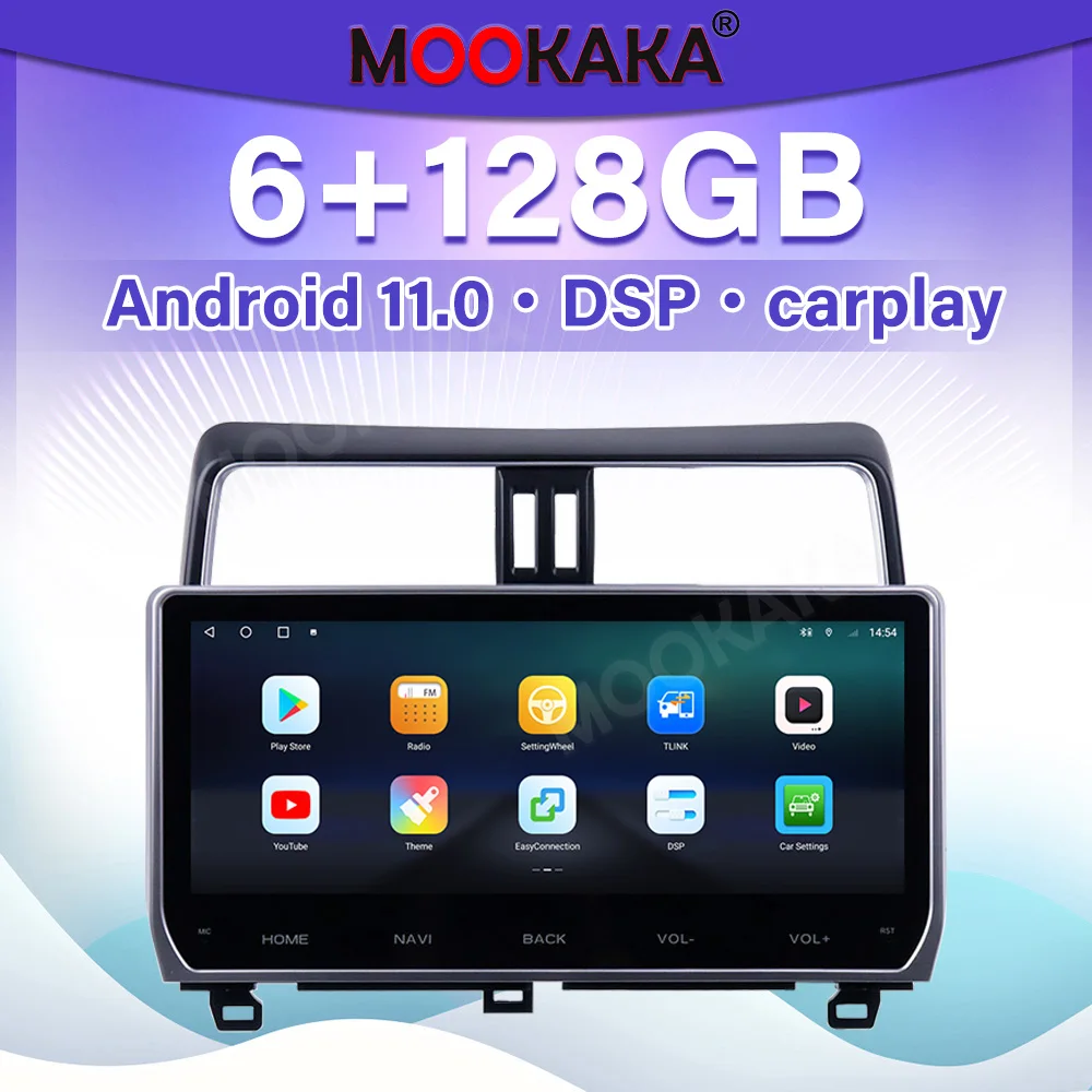 

Car Radio 12.3" For Toyota Land Cruiser Prado 2015-2020 Android Navigation Multimedia Player Touch Screen DSP Stereo Head Unit