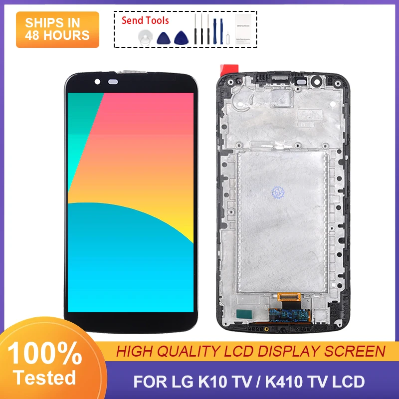 5,3 дюймовый дисплей Catteny K410TV для LG K10, ЖК-дисплей с сенсорной панелью, дигитайзер в сборе, замена с IC 5,3 дюймовый дисплей Catteny K410TV для LG K10, ЖК-дисплей с сенсорной панелью, дигитайзер в сборе, замена с IC