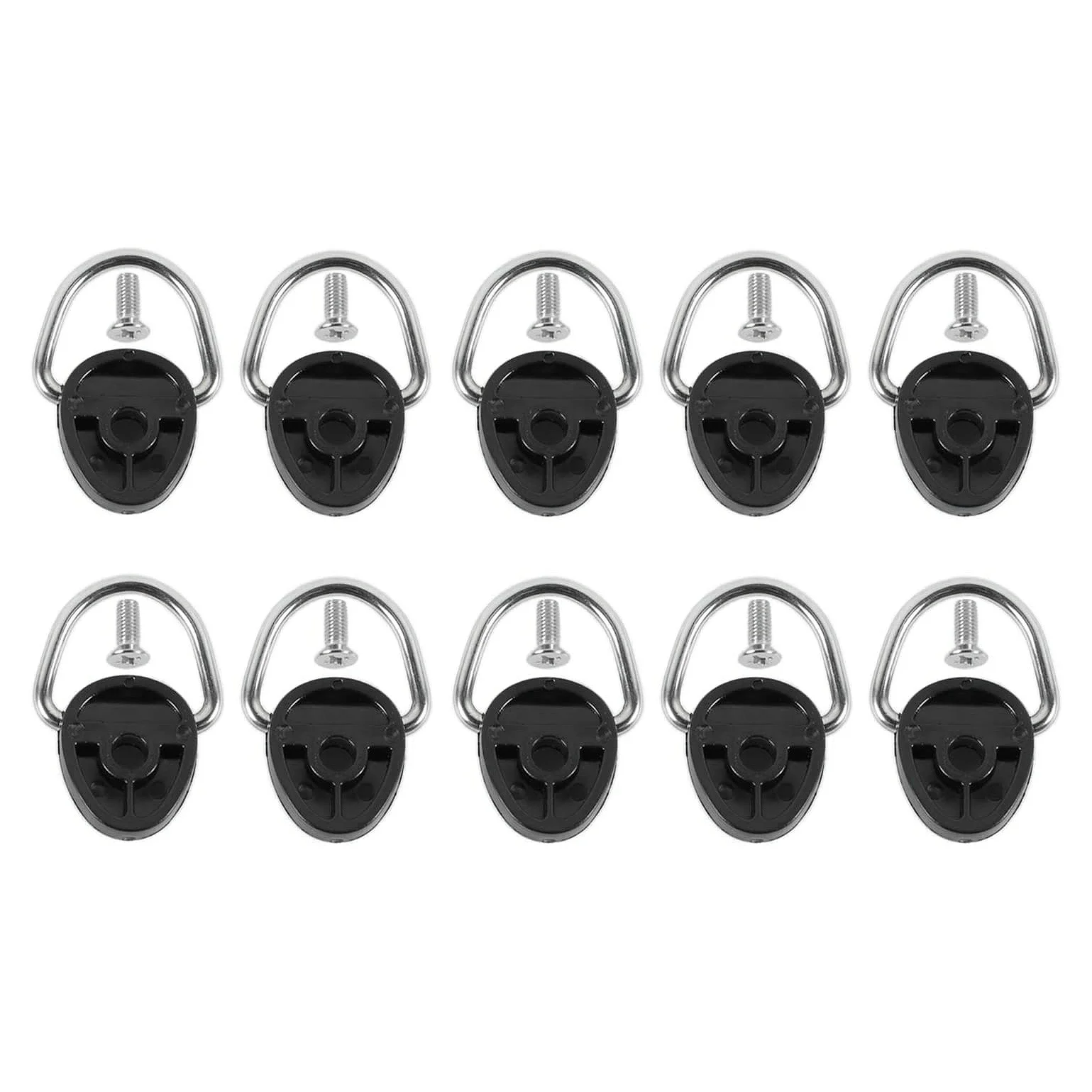 

10-PACK Metal Tie-Down Anchors D-Ring Buckle for Suzuki Jimny JB64 JB74W 2019 2020 2021 Trunk Cargo Area
