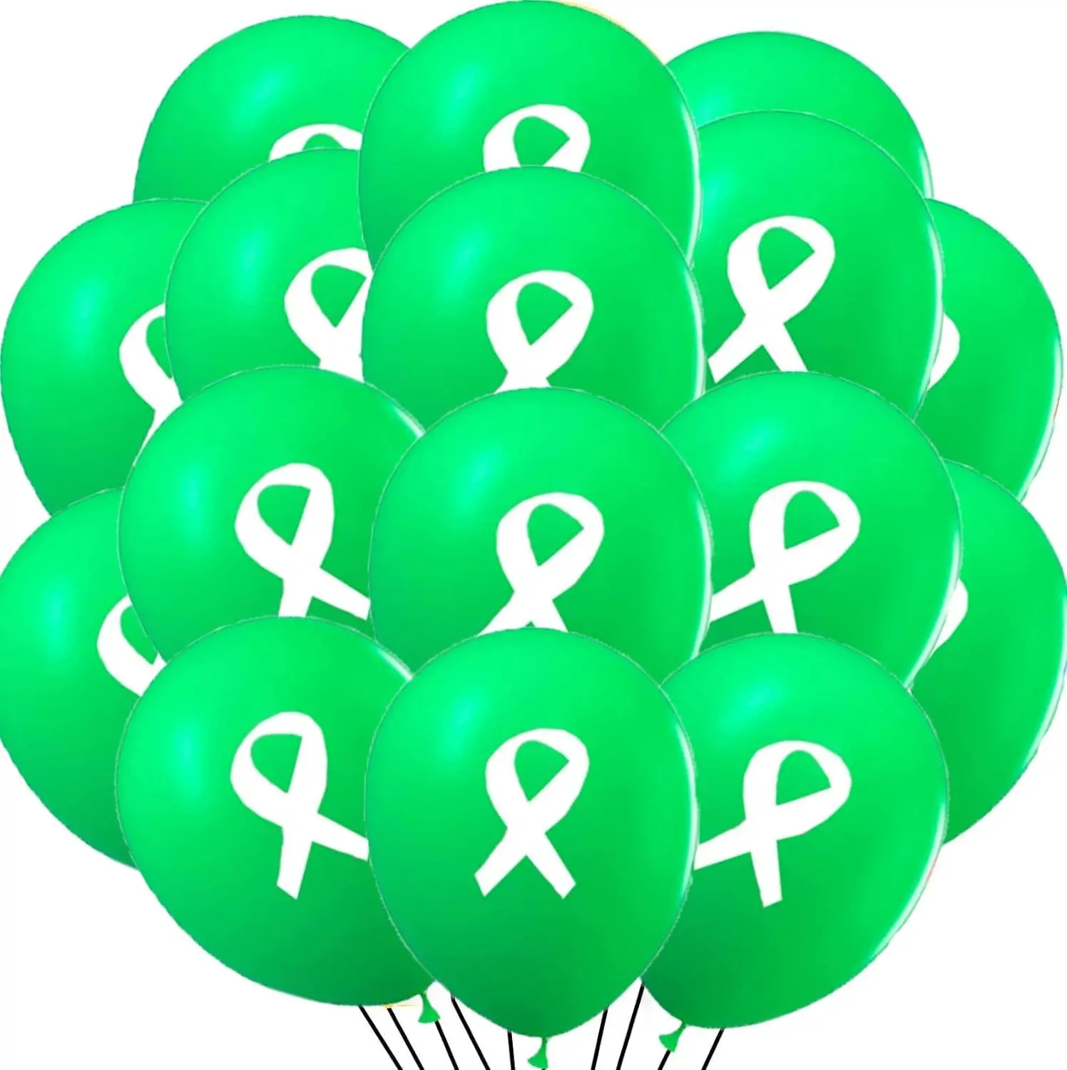 36 шт. зеленых лент фотодекоративные шары искусственное здоровье