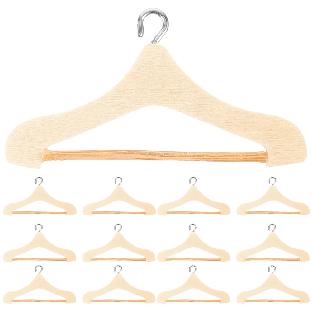 

15 Pcs Mini Simulation Hanger Miniature Hangers Simulated House Small Clothes Rack Apparel Delicate Metal