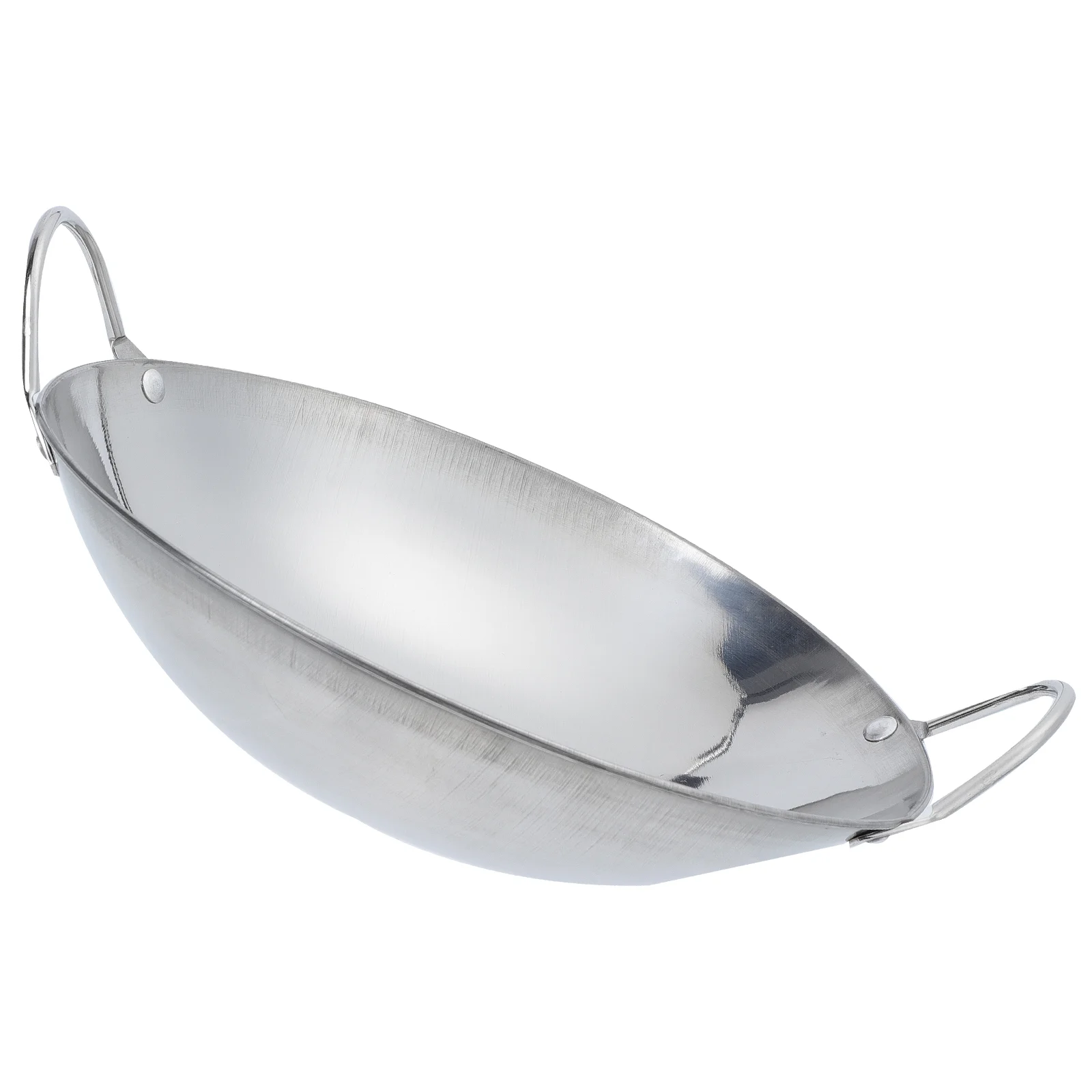 

1pc Metal Pot Cookware Induction Pot Deep Frying Pans Non Frying Pan Induction Ready Paella Pan