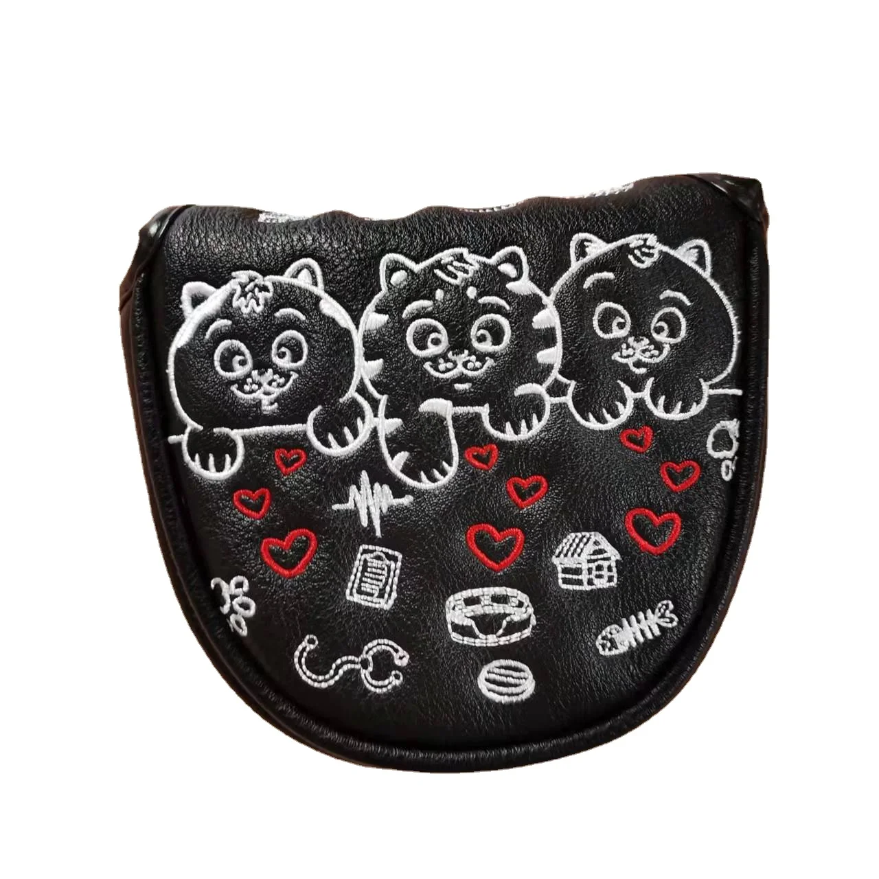 Набор головок из искусственной кожи с тремя поросями полукруглая магнитная