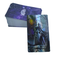 shining holographic tarot cards deck with pdf guidebook for beginners divination cards board games oracle deck fairy spiritual