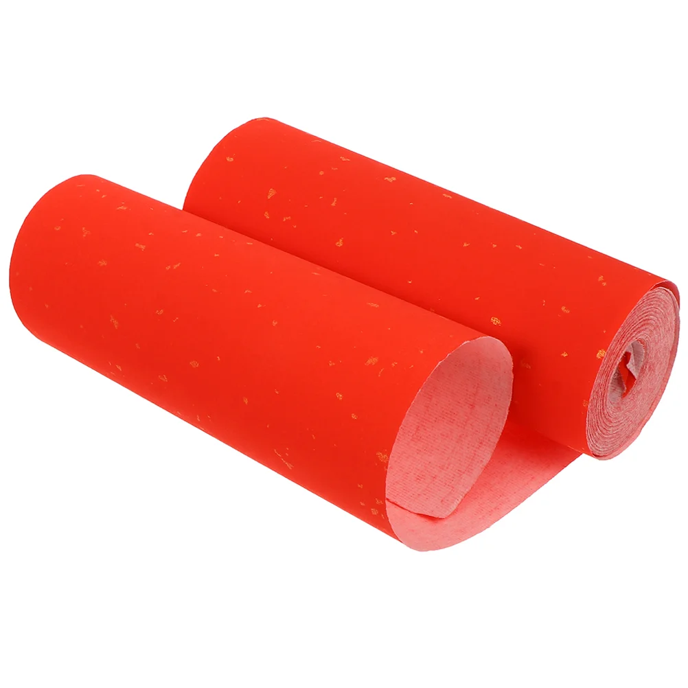 

1 Roll Red Xuan Paper Chinese Spring Festival Couplet Paper Red Blank Scroll