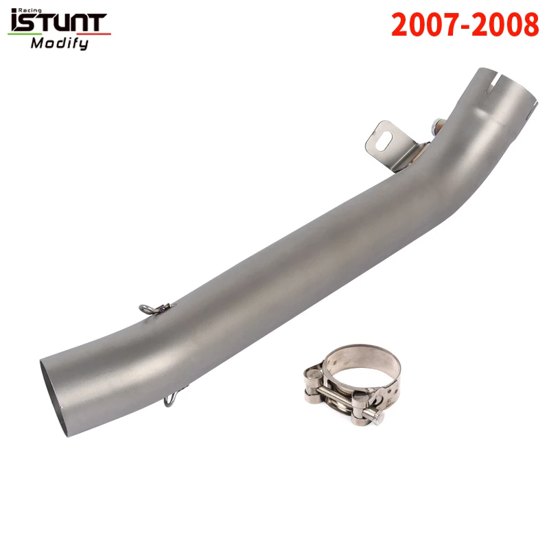 

Надевается для Suzuki GSXR1000 GSX-R1000 GSXR 1000 K7 K8 K9 K10 K11 2007-2011 мотоциклетный глушитель Exhaus, средняя соединительная труба