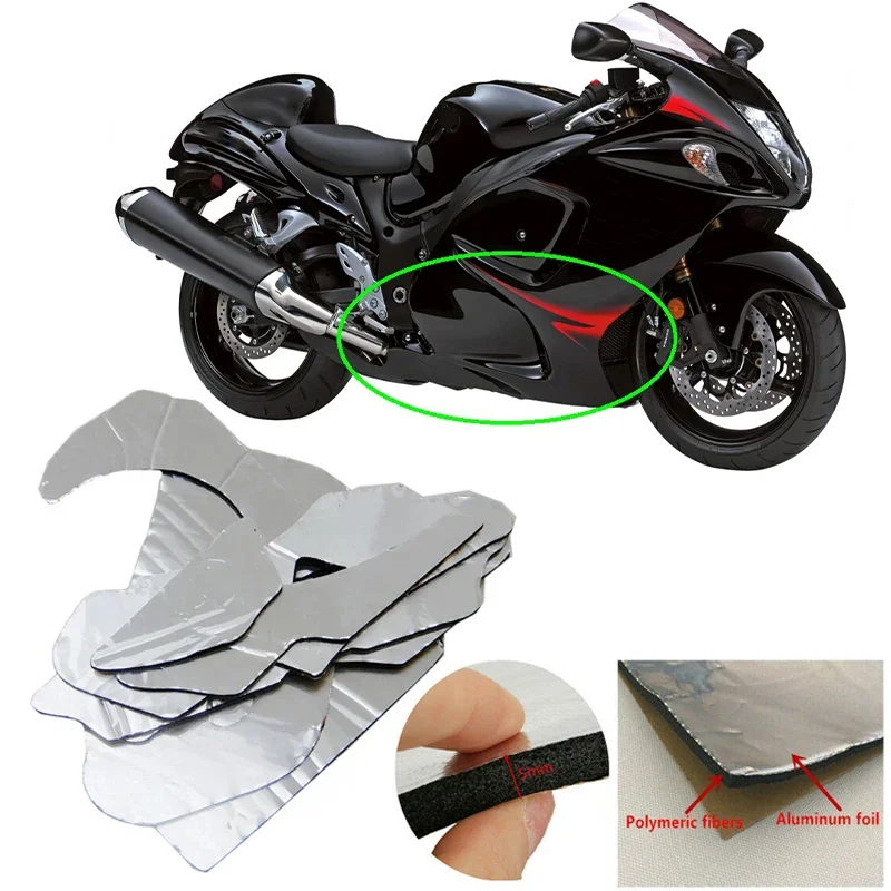 

Подходит для SUZUKI Hayabusa GSX1300R GSX 1300R 2008-2020 тепловая защита от плавления предварительно отрезанная изоляционная губка