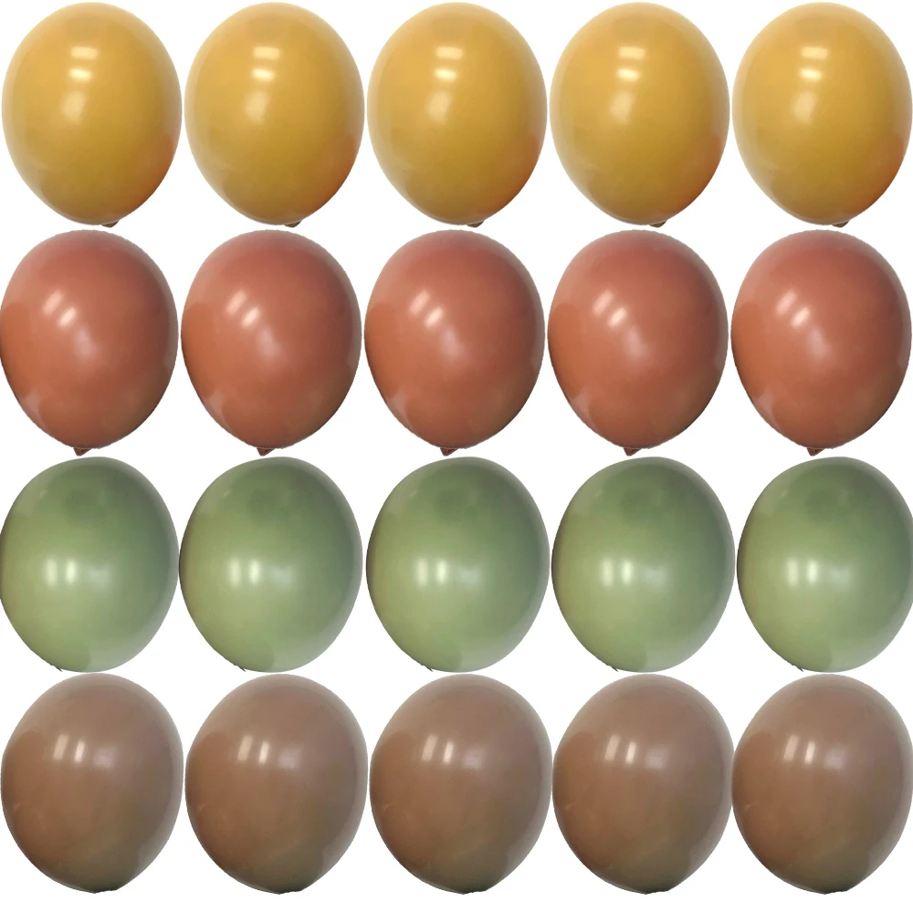 

15/20PCS 10inch Retro Balloon Vintage Jungle Safari Party Balloons for Kids Wild Animal Birthday Party Decoration DIY Supplies