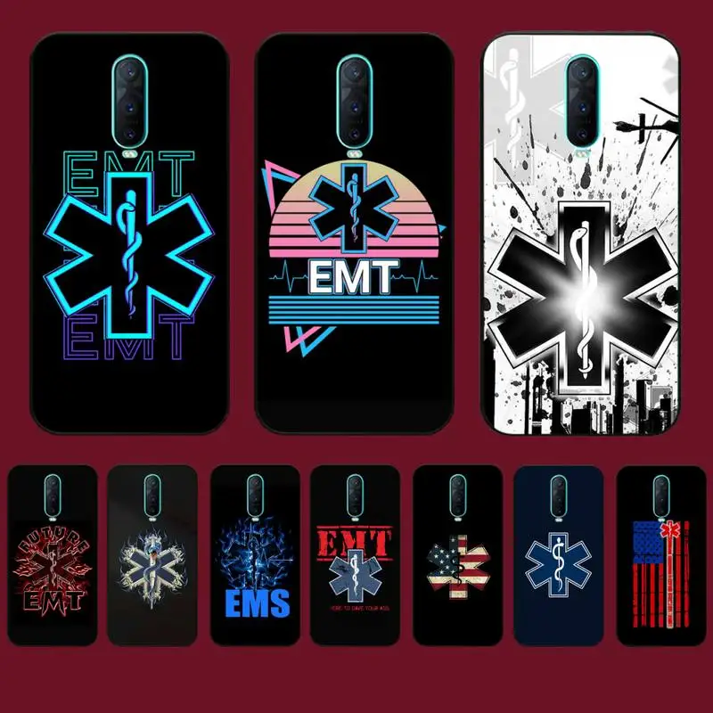 

EMT EMS Medical Rescue Phone Case for Vivo Y91C Y11 17 19 17 67 81 Oppo A9 2020 Realme c3