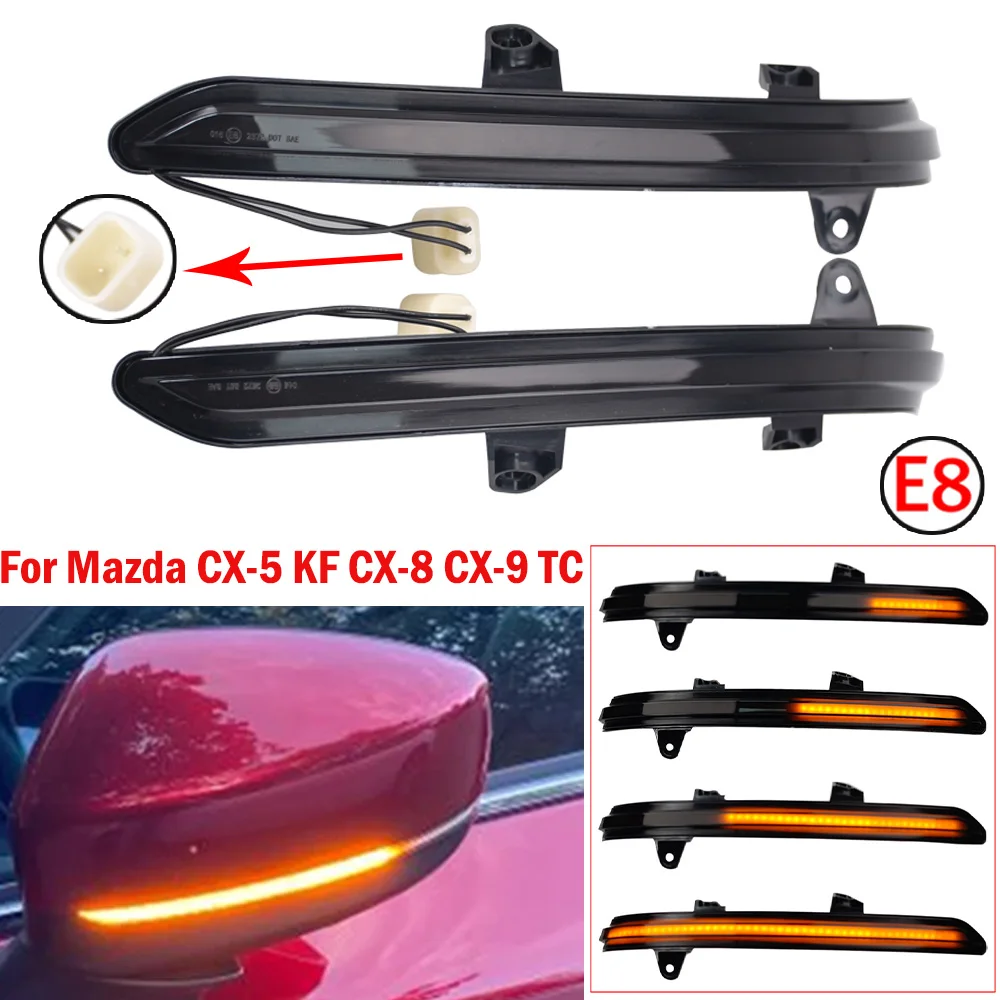 

Для Mazda CX-8 CX-5 CX5 CX-9 2016 2017 2018 2019 автомобильный динамический поворотный индикатор светодиодный сигнал поворота лампа
