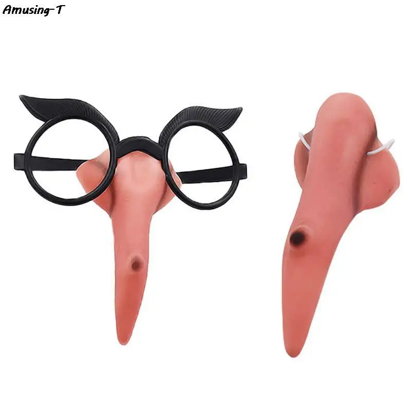 

1pc Halloween witch Dressing Up nose witch glasses cospaly masquerade party dress up props stage performance party props