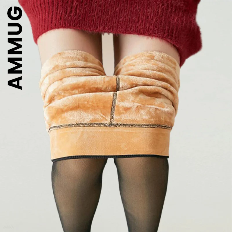 

Ammug зимние теплые леггинсы повседневные эластичные Леггинсы пуш-ап с женской высокой талией бархатные плотные мягкие леггинсы для женщин