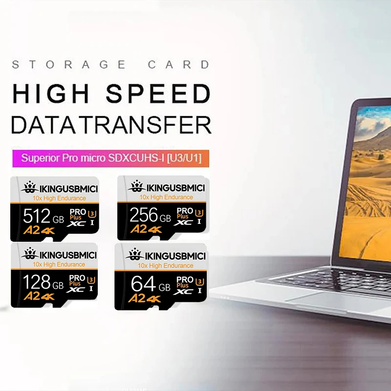 Фото Карты памяти Micro TF SD, карты TF, карты SD 128GB, 32GB, 256GB, 64GB, 512GB, класс U3, класс 10 для камер, мобильных телефонов, Nintendo. №2