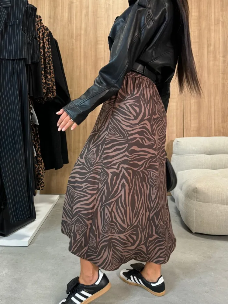 Осенние сексуальные макси-юбки с леопардовым принтом женские юбки