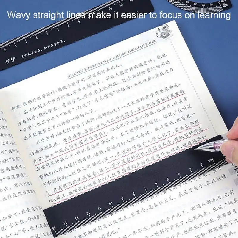 Набор измерительных линейки 4 шт. Детские для рисования математические учебные