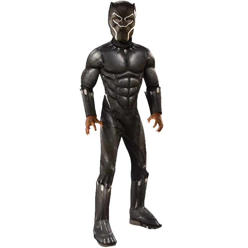 

Halloween Anime Superhero Black Panther Attacked Mask Adult Kids Jumpsuits Purim Carnival Cosplay Party Bodysuits Dress Up