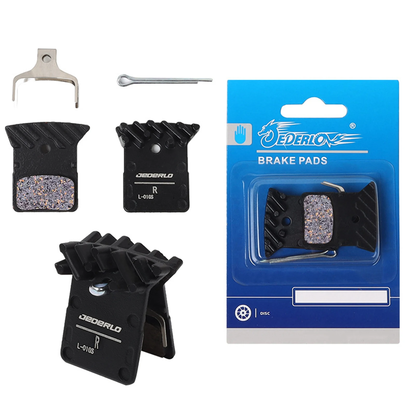 

Practical Disc Brake Pads 1 Pair 2-Piston Bicycle Parts L05A Resin And Ceramic Particles Road Bike Accessories