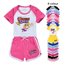 hamster and gretel girls boys clothes set summer kids tshirt pants casual sport suits 2pcs tracksuit outfits childrens clothes