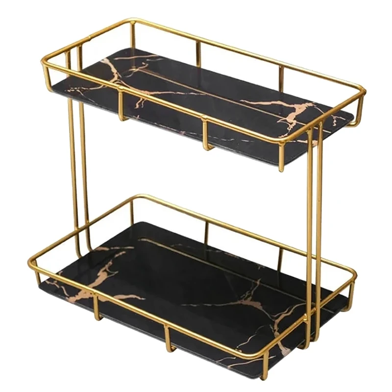 

Nordic Style Iron Bathroom Rack Care Product Storage Rack Finishing Perfume Cosmetic Skin Table Rack Organizer Rack