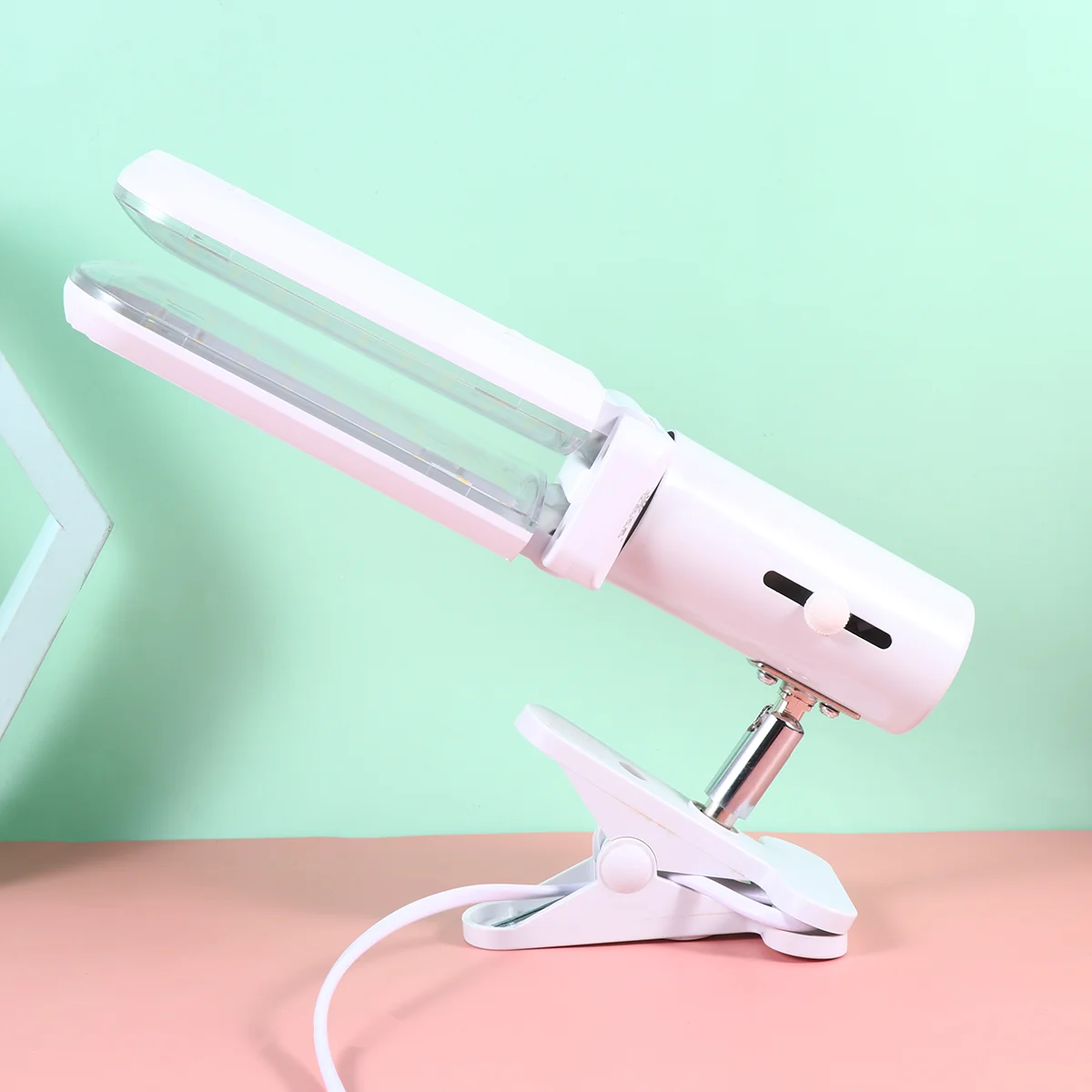 

1 Set 30W LED Plant Grow Clamp Light Lamp Foldable Creative Design Lamp Indoor Succulent Growth Lamp with Clip and Line for