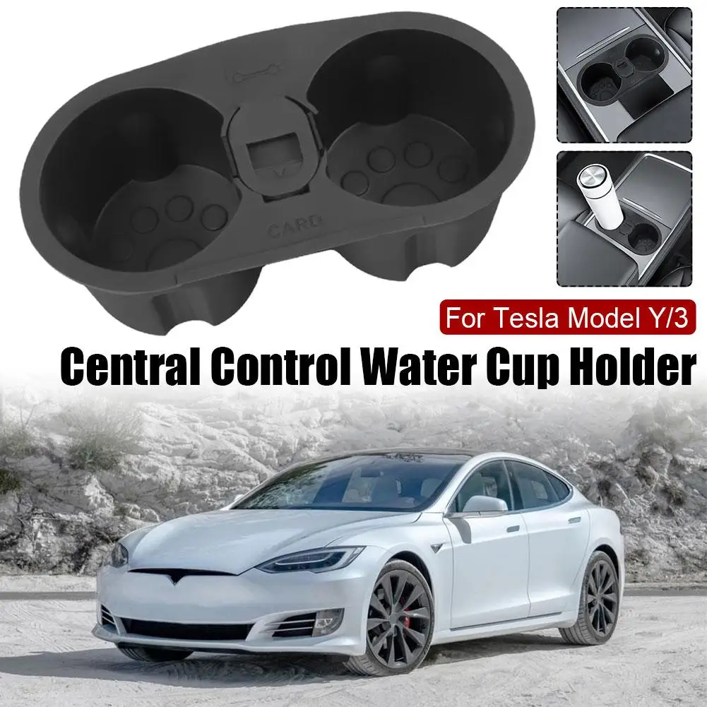 

Подставка-держатель для стакана воды Tesla Model 3, модель Y, кронштейн для Tesla 2021, модный пепельница, аксессуары для центрального управления T3X0