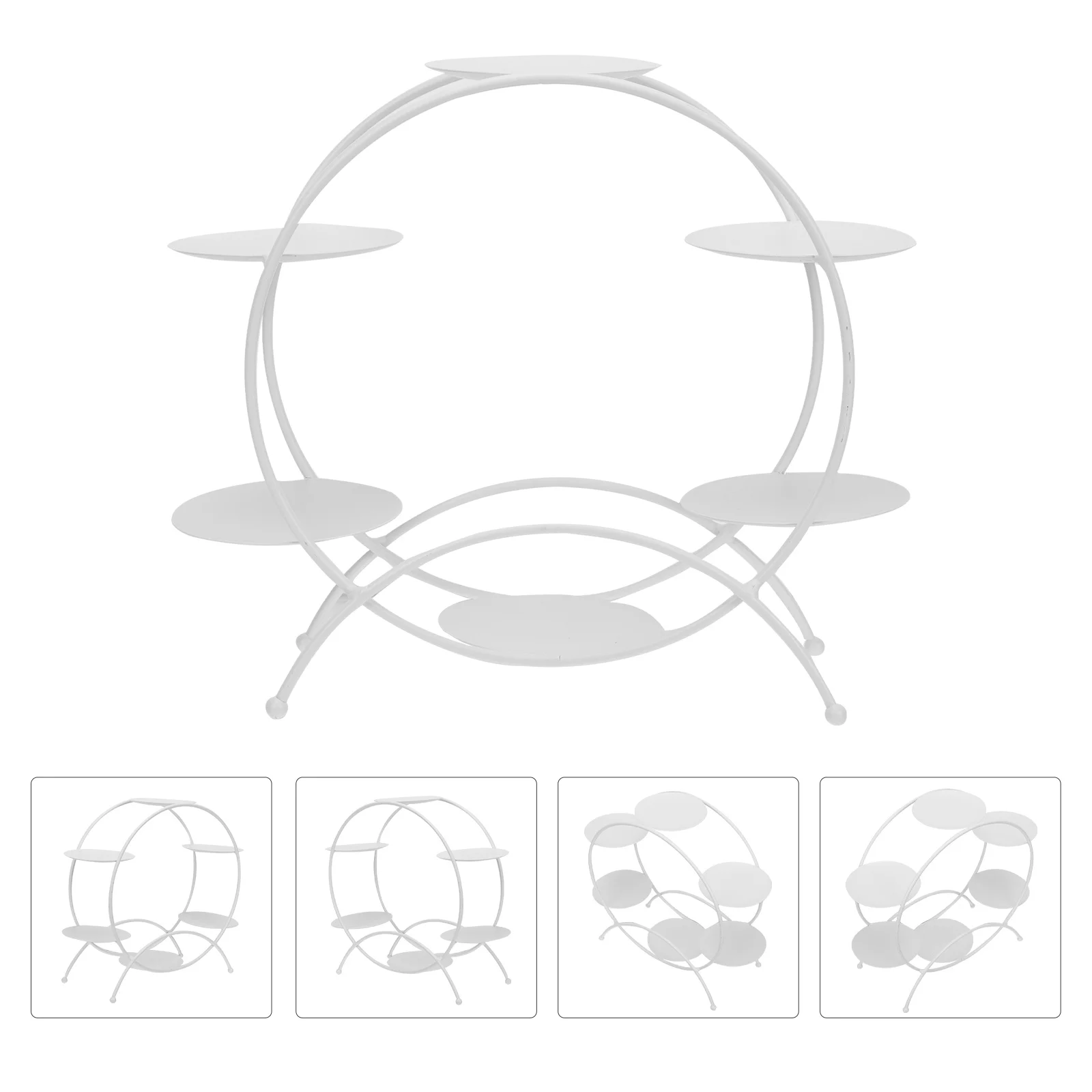 

1Pc Chic White Simple Sky Wheel Design Cake Display Stand for Bakery Decor