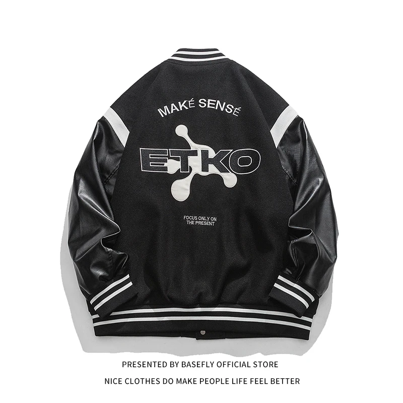

New Arrival Letterman Embroid Stadium Award Patchwork Men Varsity Coat Unisex Women University Jacket Baseball Bomber Street